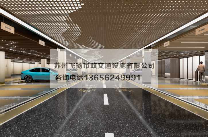 萬科左岸車庫劃線設計效果宣傳圖